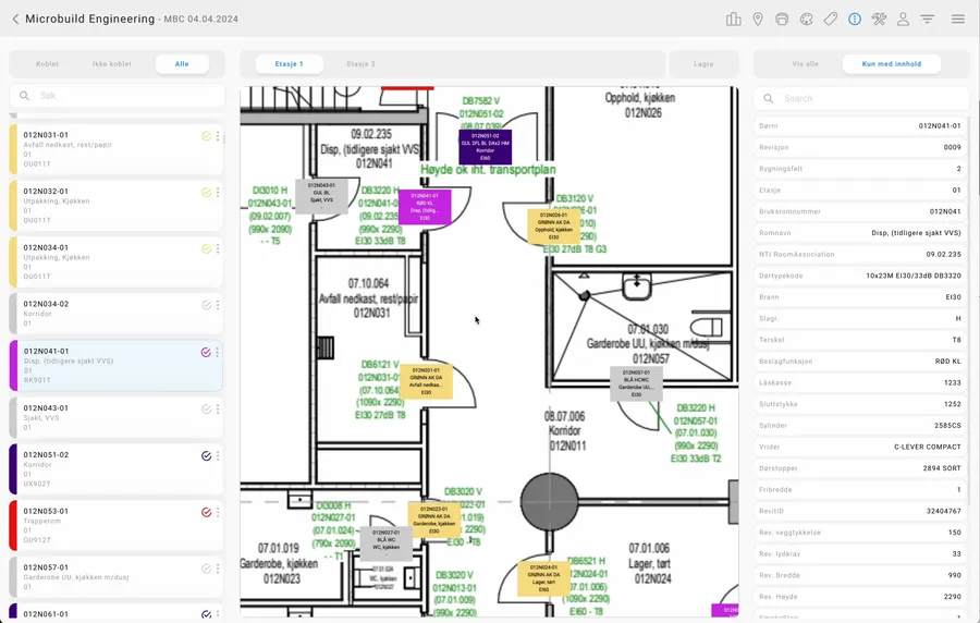 Microbuild Engineering og teknisk plantegning