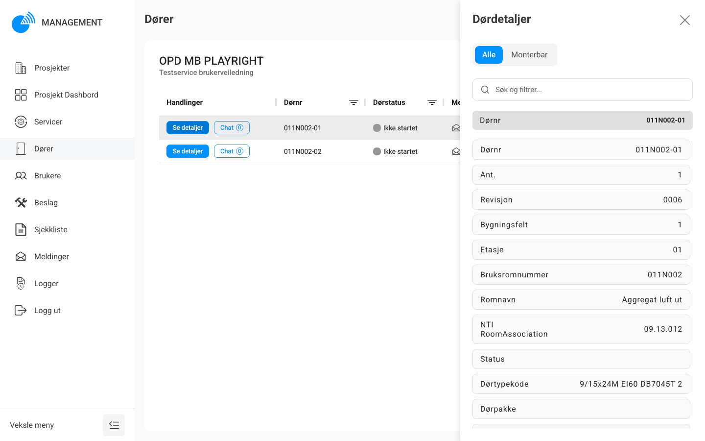 Dørdetaljer – fanen Alle
